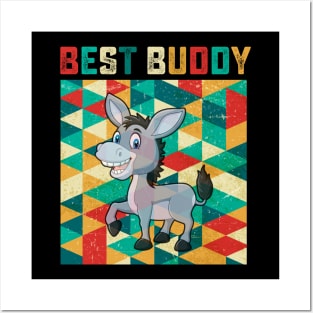 Best Buddy Donkey Posters and Art